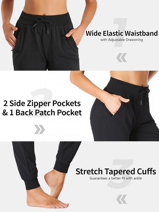Comfortabele Katoenen Joggingbroek Dames Rechte Pijp voor Yoga en Sport — afbeelding 5