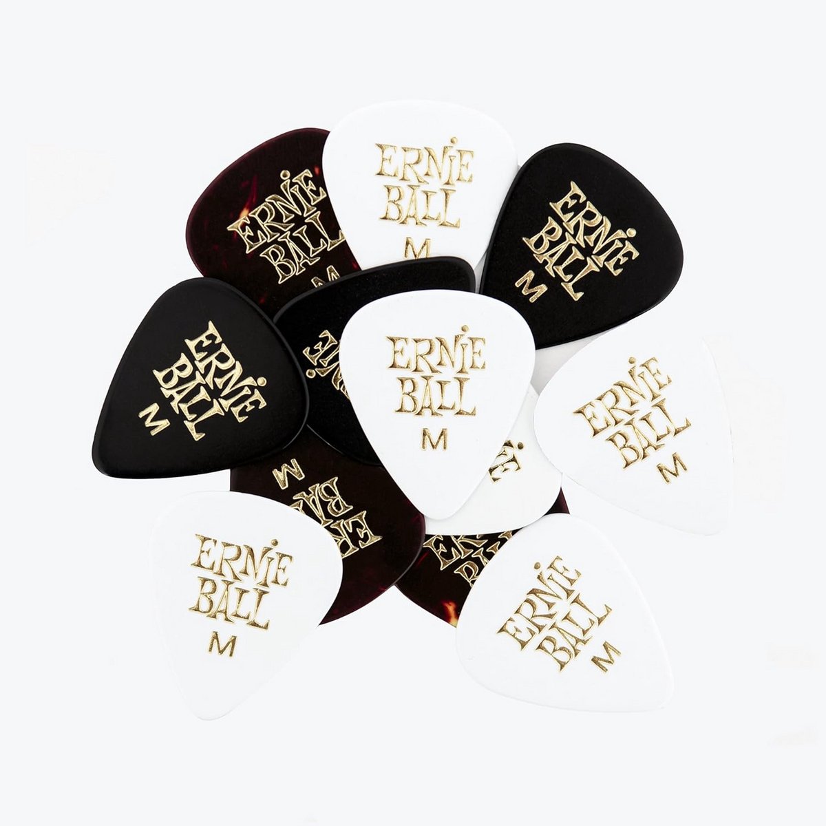12 Stuks Gitaar Plectrums - Gemengde Kleuren - Medium Dikte Celluloid