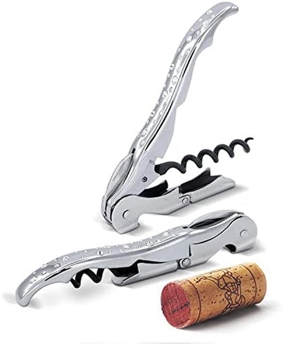 Kurkentrekker Sommelier met Swarovski-kristallen - Dubbele hendel - Elegante afwerking