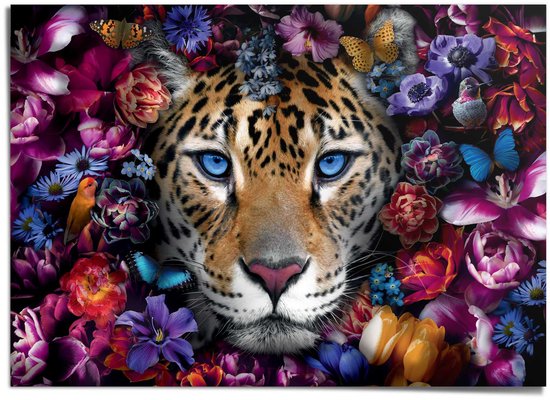 Poster XXL Reinders Power Cat - 100x140cm - Papier