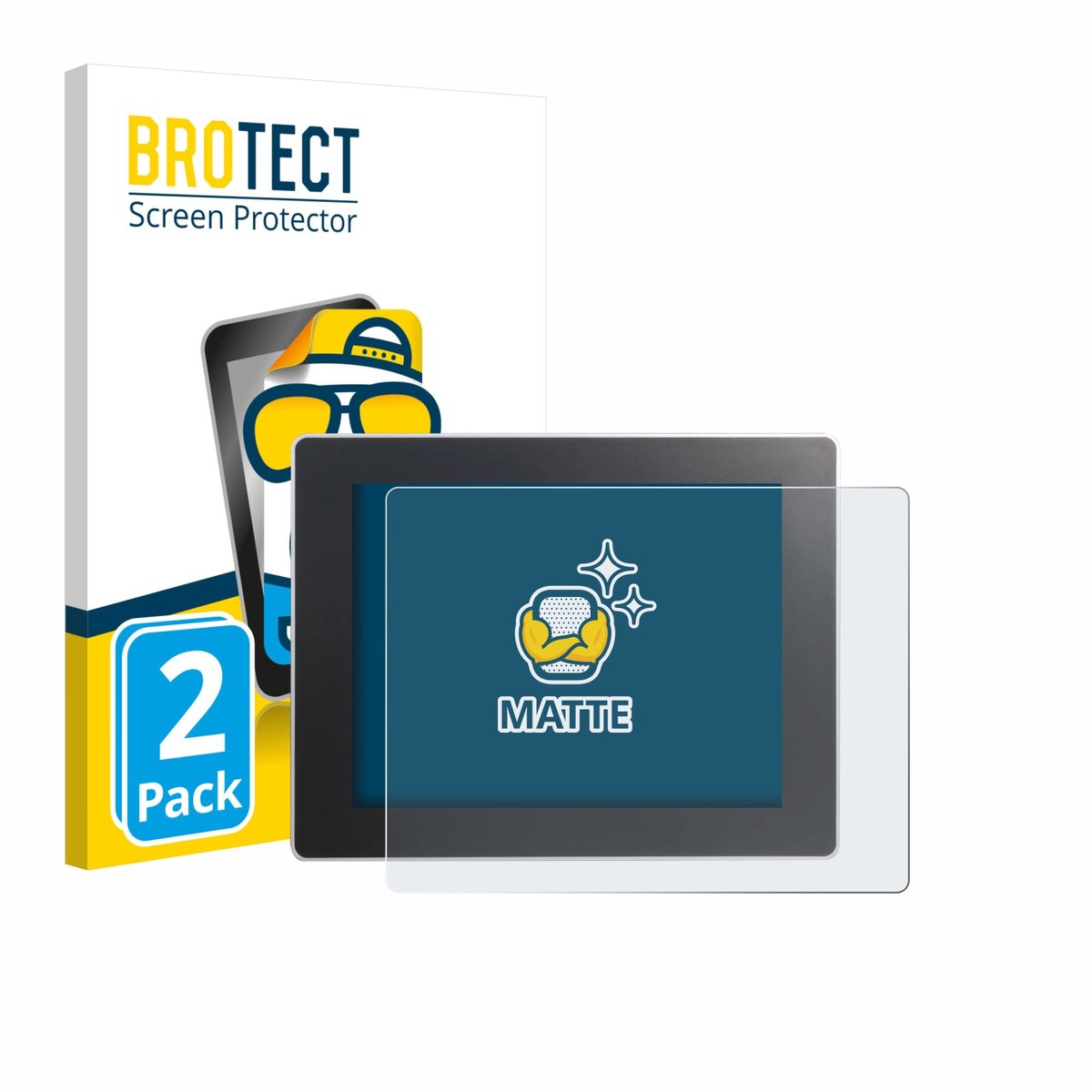 BROTECT - Screenprotector voor Weintek cMT3092X - Folie Beschermfolie matte 2 Stuks