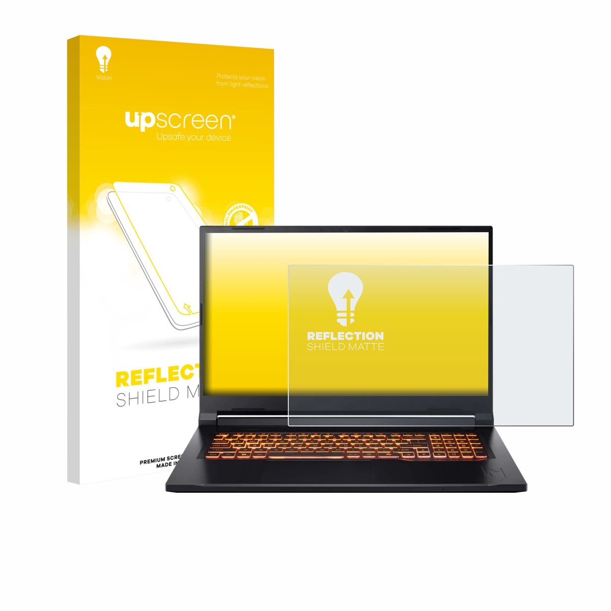 upscreen - Screenprotector voor Acer Nitro V 17 AI - Folie Beschermfolie anti glare matte