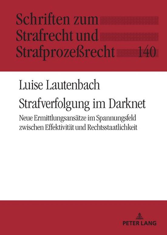 Schriften zum Strafrecht und Strafprozeßrecht 140 - Strafve ... - cover