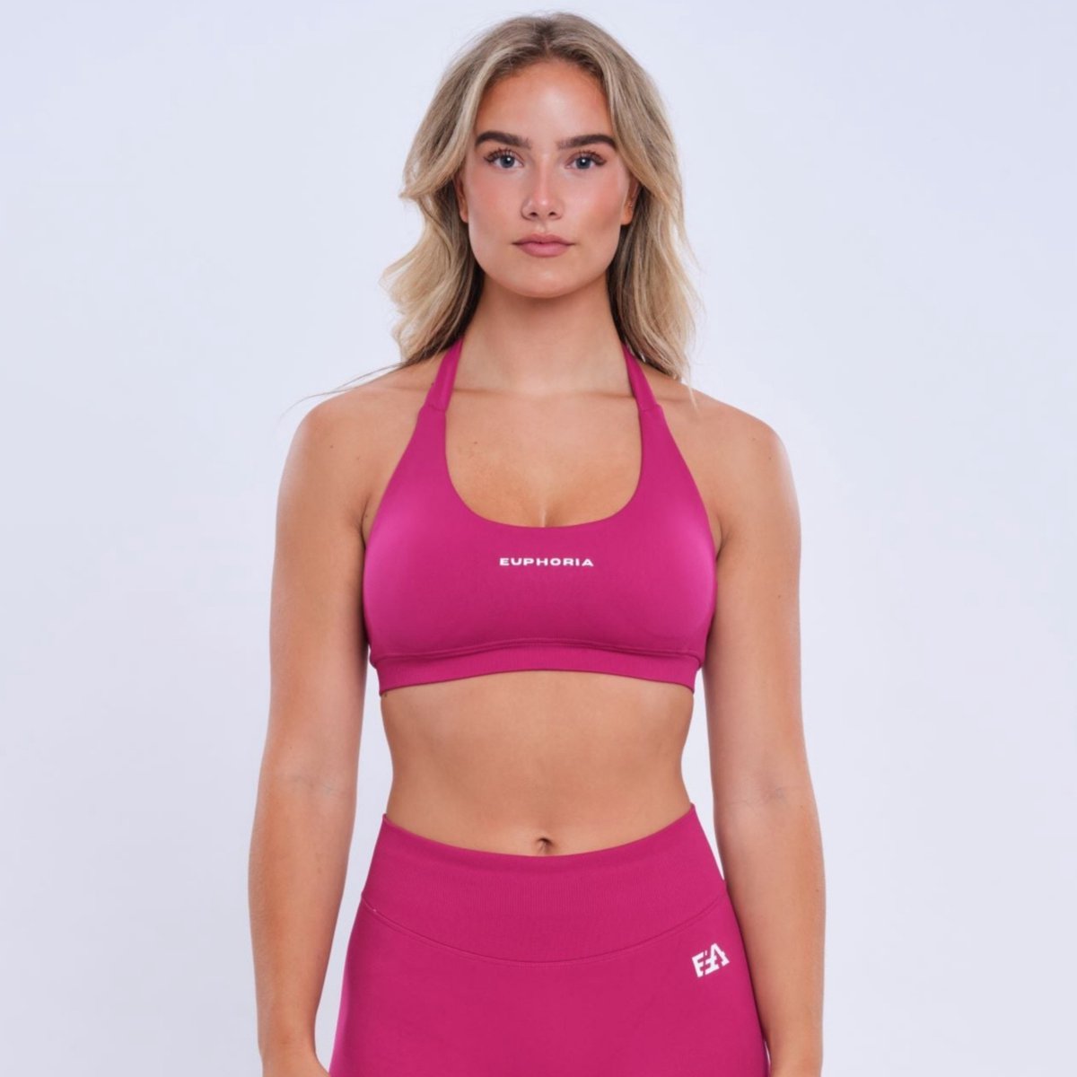 Euphoria Sport BH - Sportkleding Dames - Zonder Beugel - Uitneembare Pads - Vochtafvoerend - Roze - Maat M