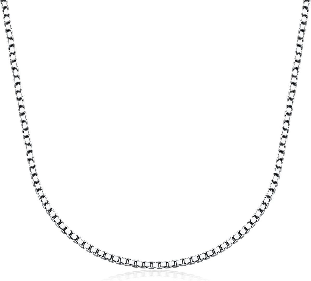 Zilveren Venetiaanse Collier 925 Sterling Zilver | Verschillende Breedtes en Lengtes