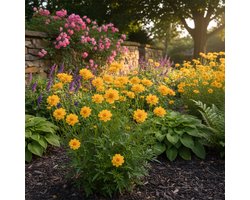 Bloomique - Set van 3 - Coreopsis Grandiflora Presto - Meisjesogen - Gemakkelijk te verzorgen - Rijkbloeiend - Winterhard - Vaste plant - 10-20 cm hoog - Pot 9 cm