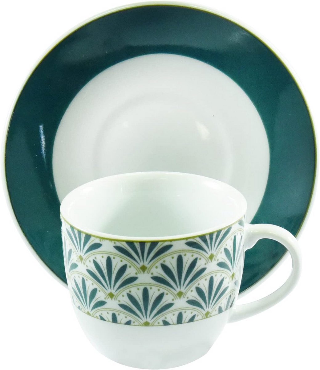 Luxe 6-delige Koffieservies Set met Schotels
