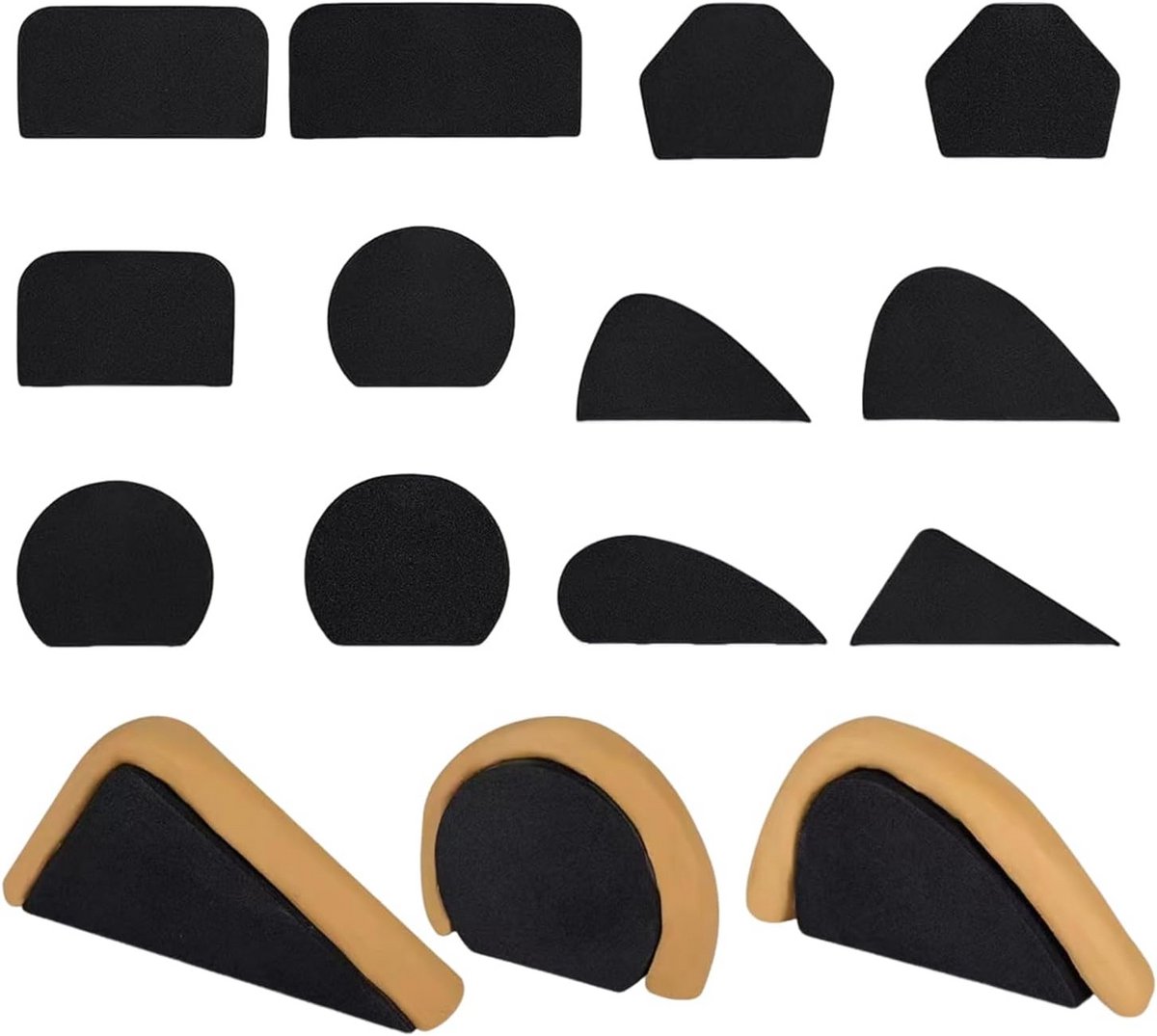 12-delige Set Vormen voor Keramiek Bekers en Pottenbakkersgereedschap