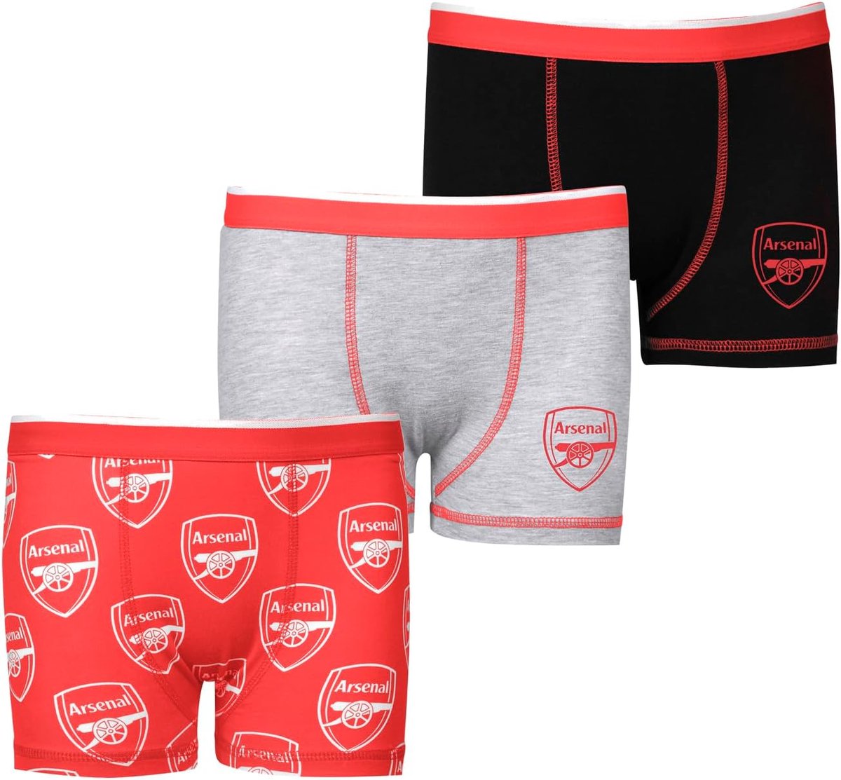 Set van 3 Jongens Boxershorts Voetbalclub Merchandise Bompaard 8-9 Jaar
