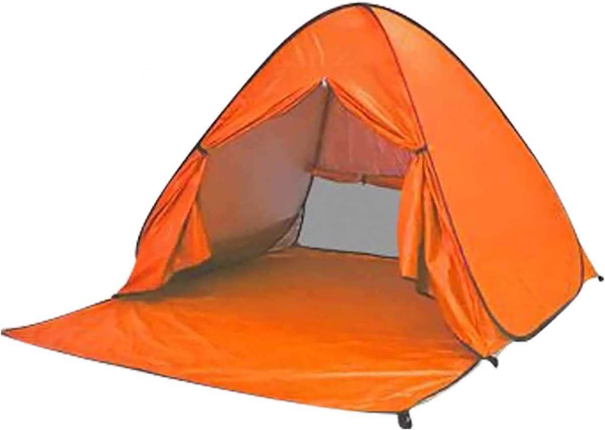 Automatische Strandtent met Bodem - Lichtgewicht UV-Bescherming voor Gezin