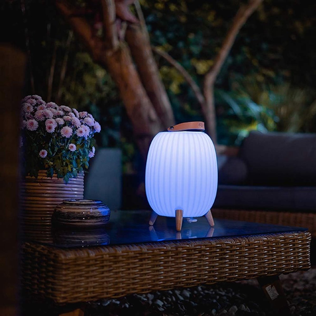 Draadloze Muziek Lantaarn met Sfeervolle Verlichting en Speaker IP65