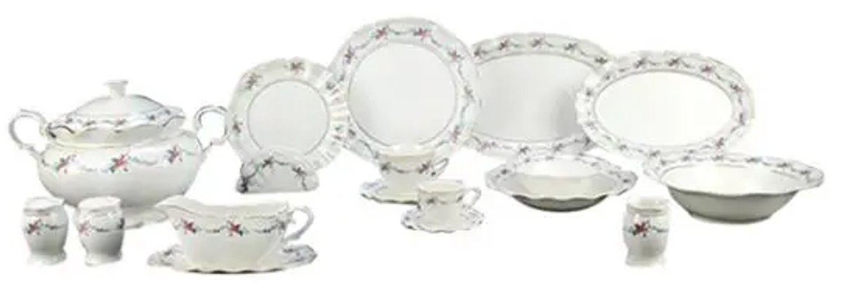 Bricard - serviesset - Dinard - 84-delig - wit - porselein