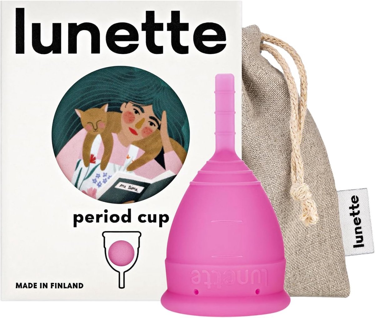 Menstruatiecup - Model 1 - Licht tot Normaal Bloedverlies - Zacht Roze