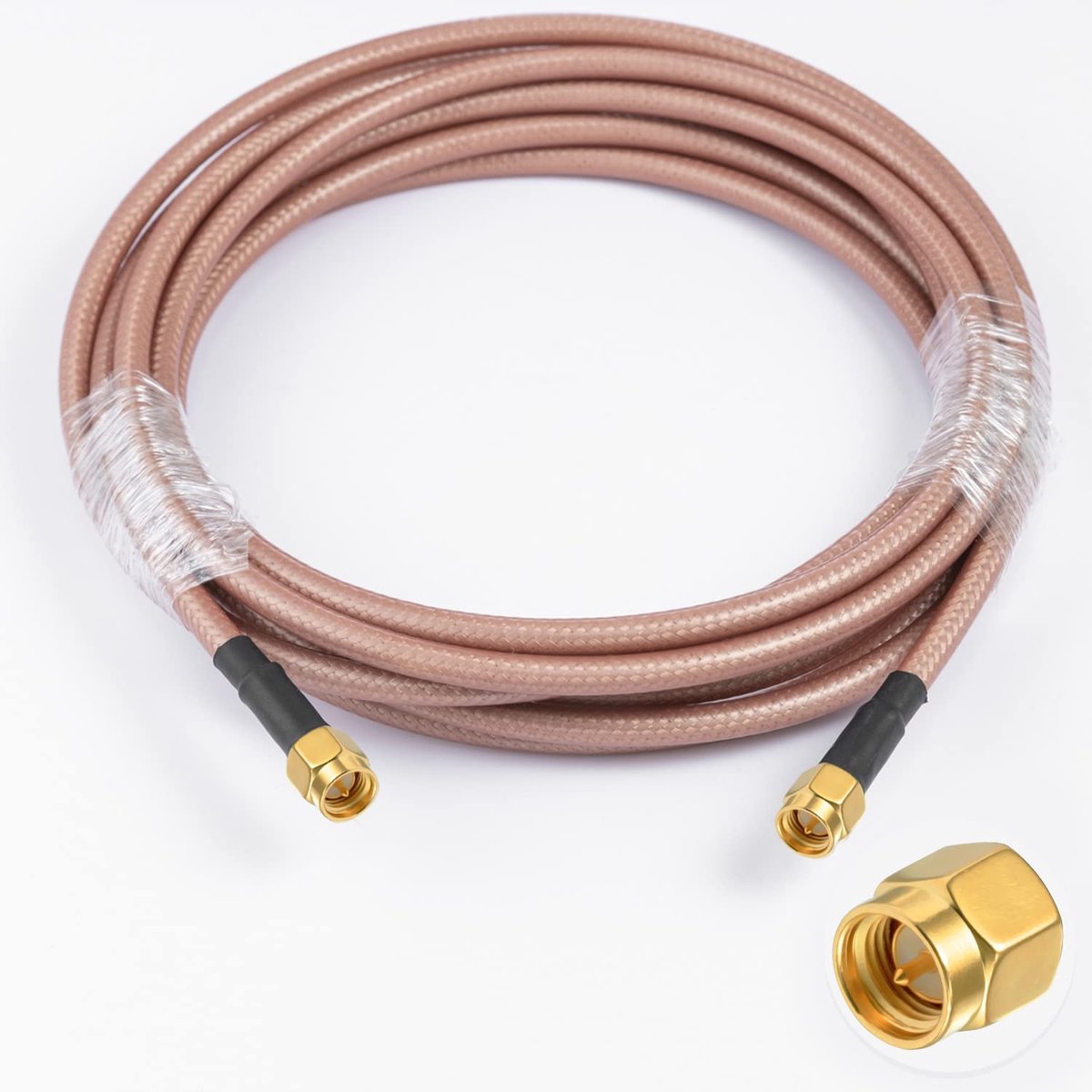 Verlengkabel - Antennekabel Pigtail - Draadloos Netwerk - RG400 Coax Kwaliteit - 3 Meter
