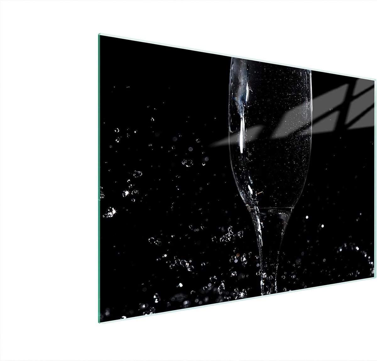 Snijplank van Gehard Glas 40x30 cm - Hittebestendig Onderlegger en Spatwand