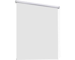 Thermisch Verduisterend Rolgordijn Wit 40x110 cm - Dag en Nacht Zonwering met UV Bescherming
