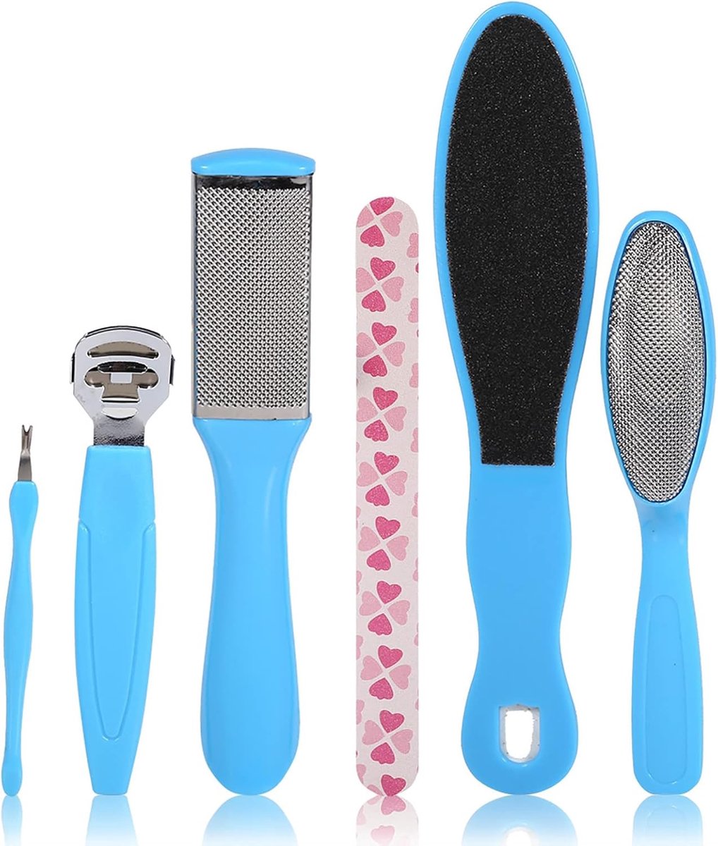 Professioneel Voetvijl Set voor Eelt en Harde Huid - Complete Pedicure Set