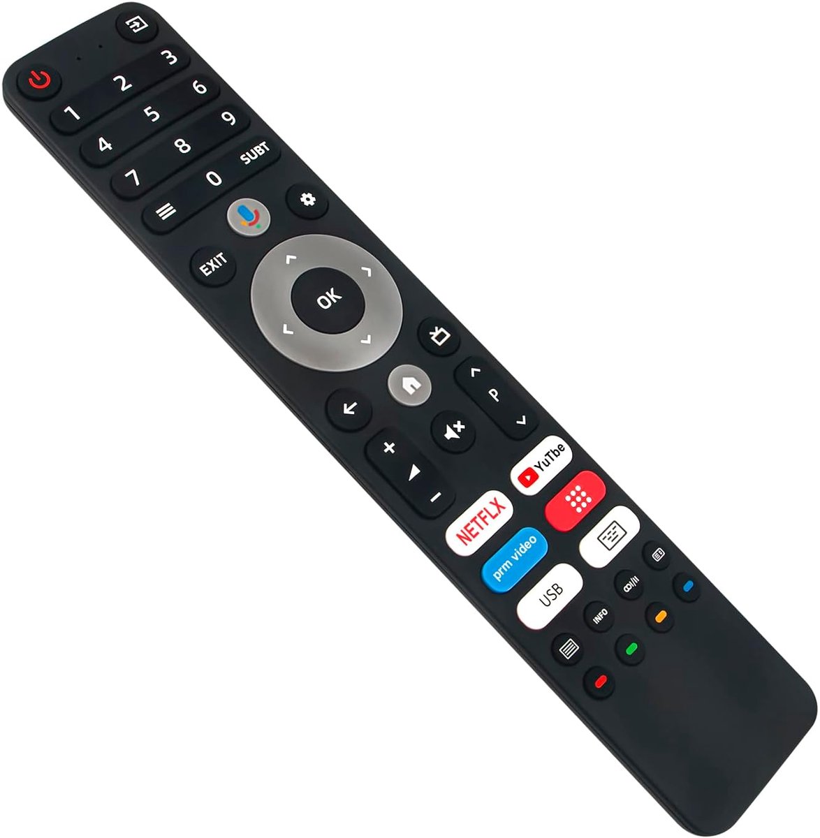 TV Afstandsbediening - Universele Bediening - Televisie Bediening - Gesproken Zoekopdracht - 12 x 4 x 1 cm