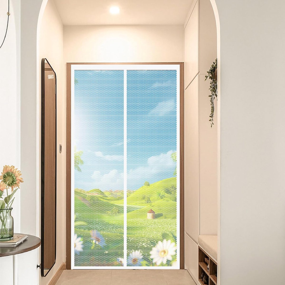 Magnetisch Hor voor Dubbele Deur of Openslaande Deur 73 x 223 cm Wit