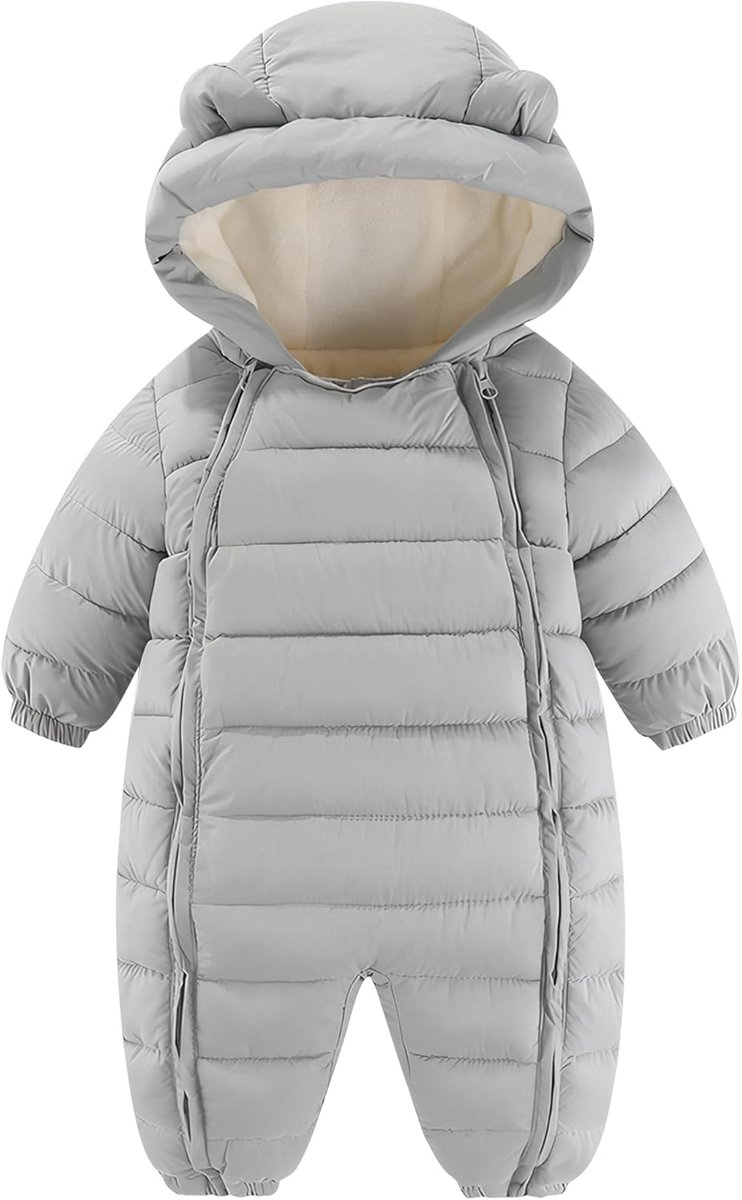 Warme Gevoerde Sneeuwpak voor Baby's en Pasgeborenen (0-24 Maanden)