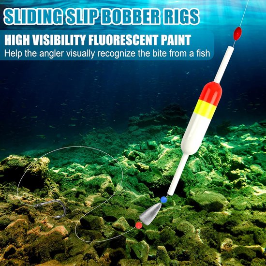 Verschillende Visdobbers Set Balsa Hout Drijvers voor Panfish Crappie Snoekbaarzen — afbeelding 2