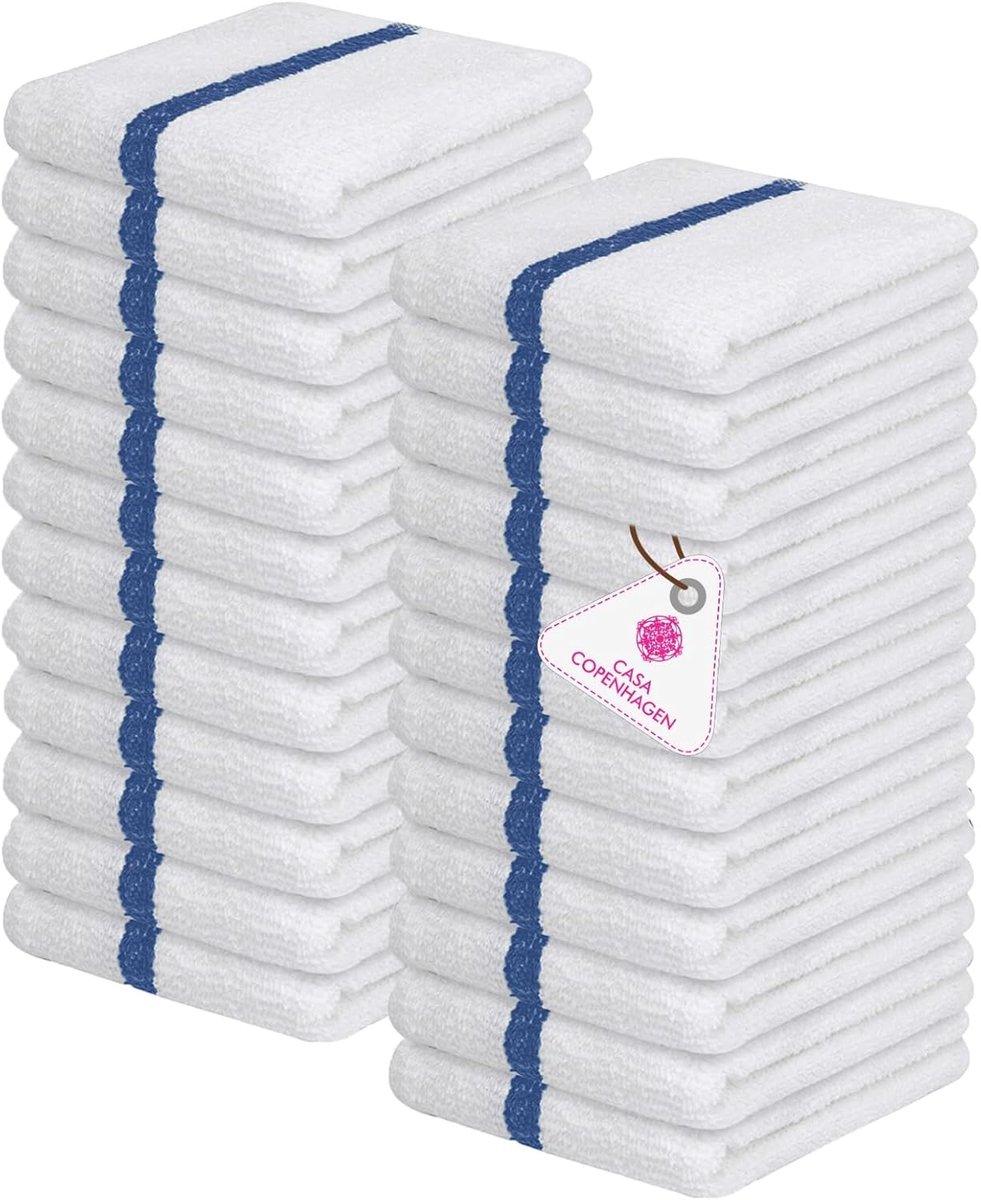 Klassieke Barhanddoeken Keukenhanddoeken 24-Pack - 100% Absorberend Katoen