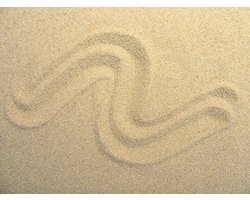 Fijn aquariumzand naturel beige 0,4-0,8 mm voor zoet- en zoutwaterbakken
