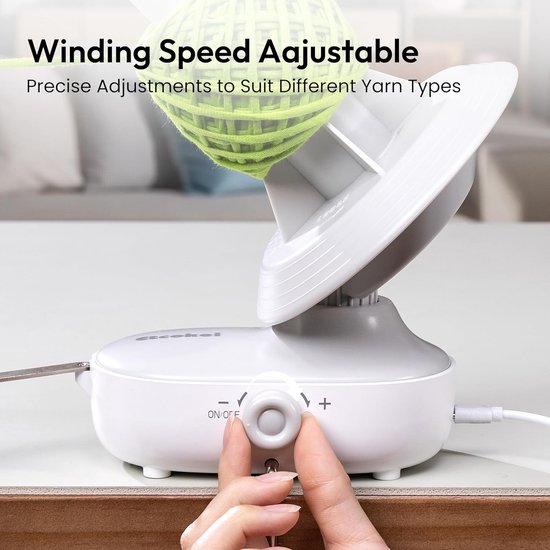 Elektrische Garenopwikkelaar XXL Capaciteit - Automatische Spoelmachine voor Breien en Haken van Merkloos — afbeelding 5