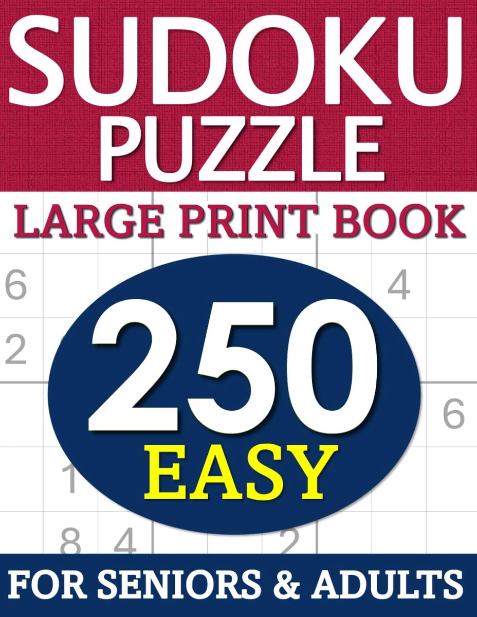 Sudoku Puzzelboek - Logische Puzzels - Mentale Training - Extra Grote Cijfers - 250 Puzzels
