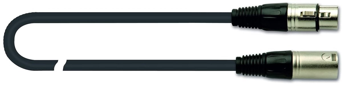 Microfoon Kabel - XLR Kabel - Muziek Opnemen - Robuuste Connectoren - 5 Meter - Zwart