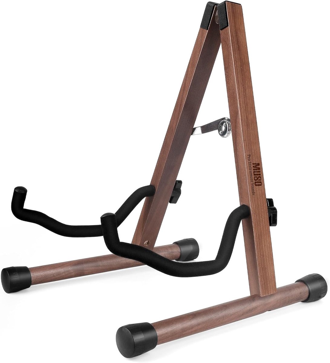 Houten Gitaarstandaard A-Frame Draagbaar voor Gitaar, Bas, Ukelele en Meer