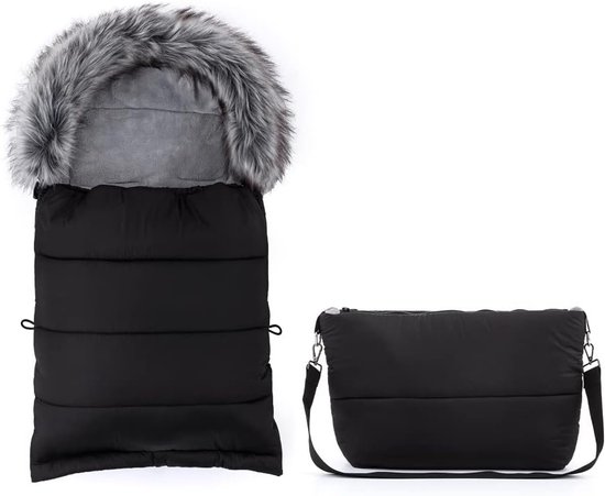 Warme Voetenzak voor Kinderwagen en Autostoel - 3-in-1 Winterversie van Merkloos — afbeelding 3