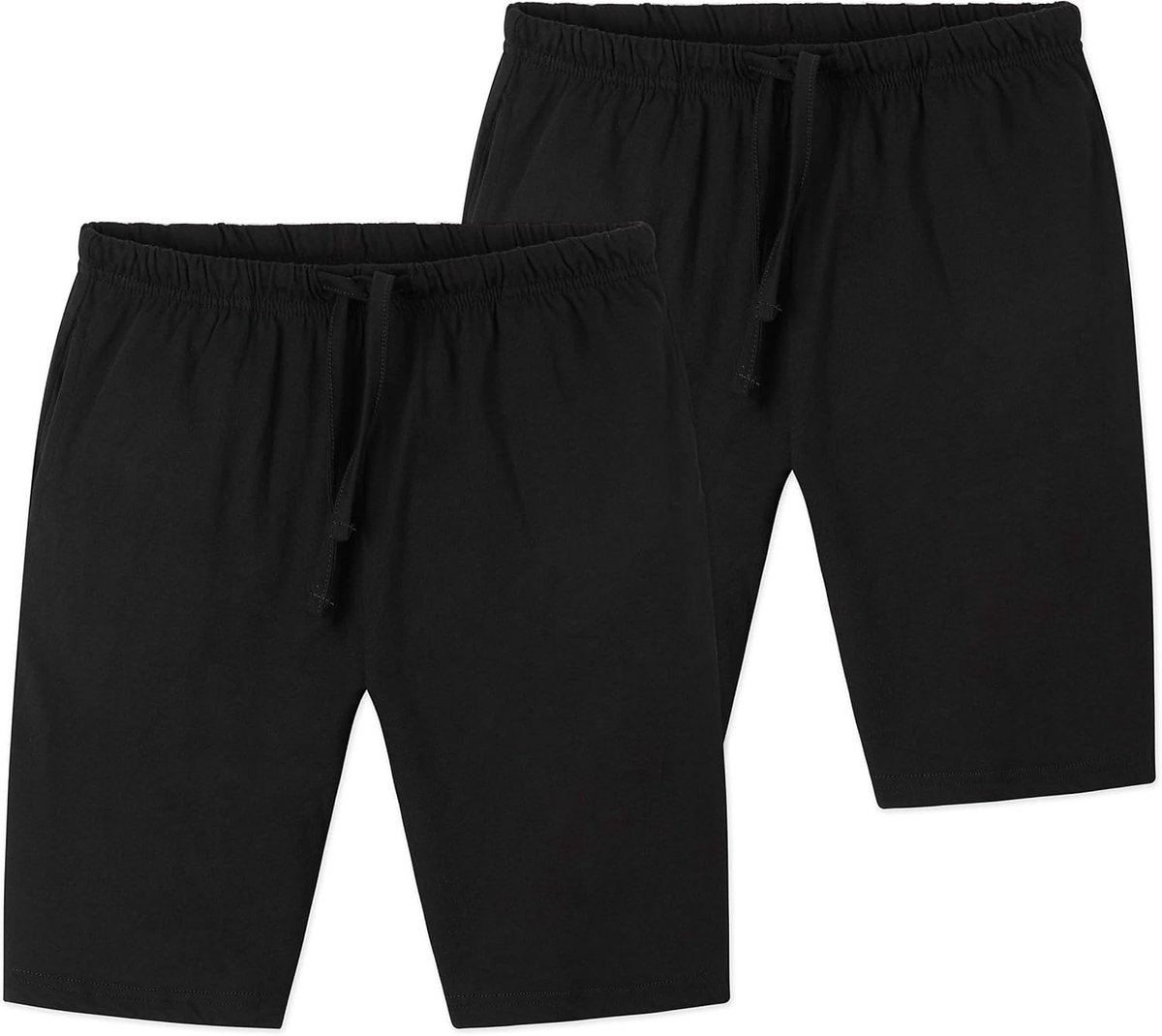 Set van 2 Jongens Jersey Shorts met Zakken - Comfortabel voor Sport, Gym en Lounge