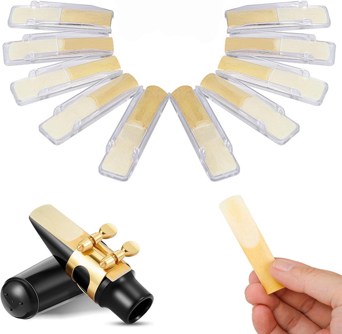 Altsaxofoon Rietjes Set 2.5 - 10 Stuks voor Beginners en Gevorderden