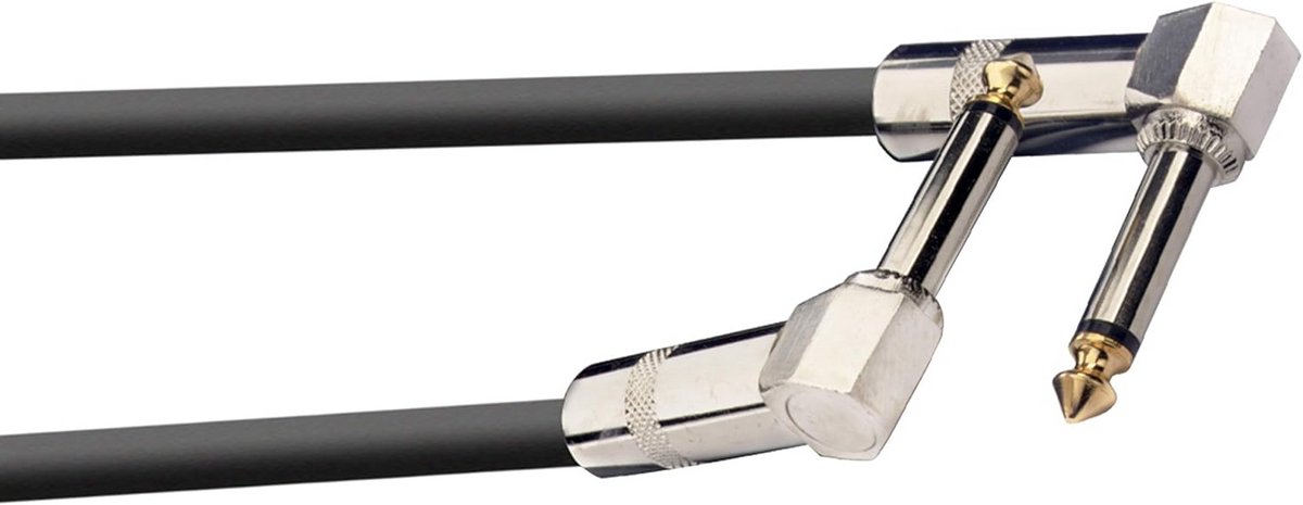 2 Meter Professionele Audiokabel - Zwart - Telefoonkabel Jack naar Jack