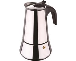Espresso Maker - Moka Pot - Koffie Zetten - Roestvrij Staal - 12.7 cm Diameter - Zilverkleurig