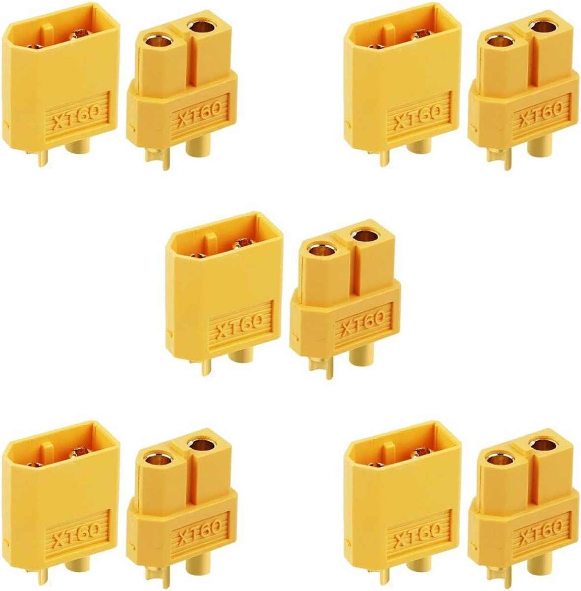 5 Paar XT60 Batterij Connectoren Set voor Lipo en RC Toepassingen