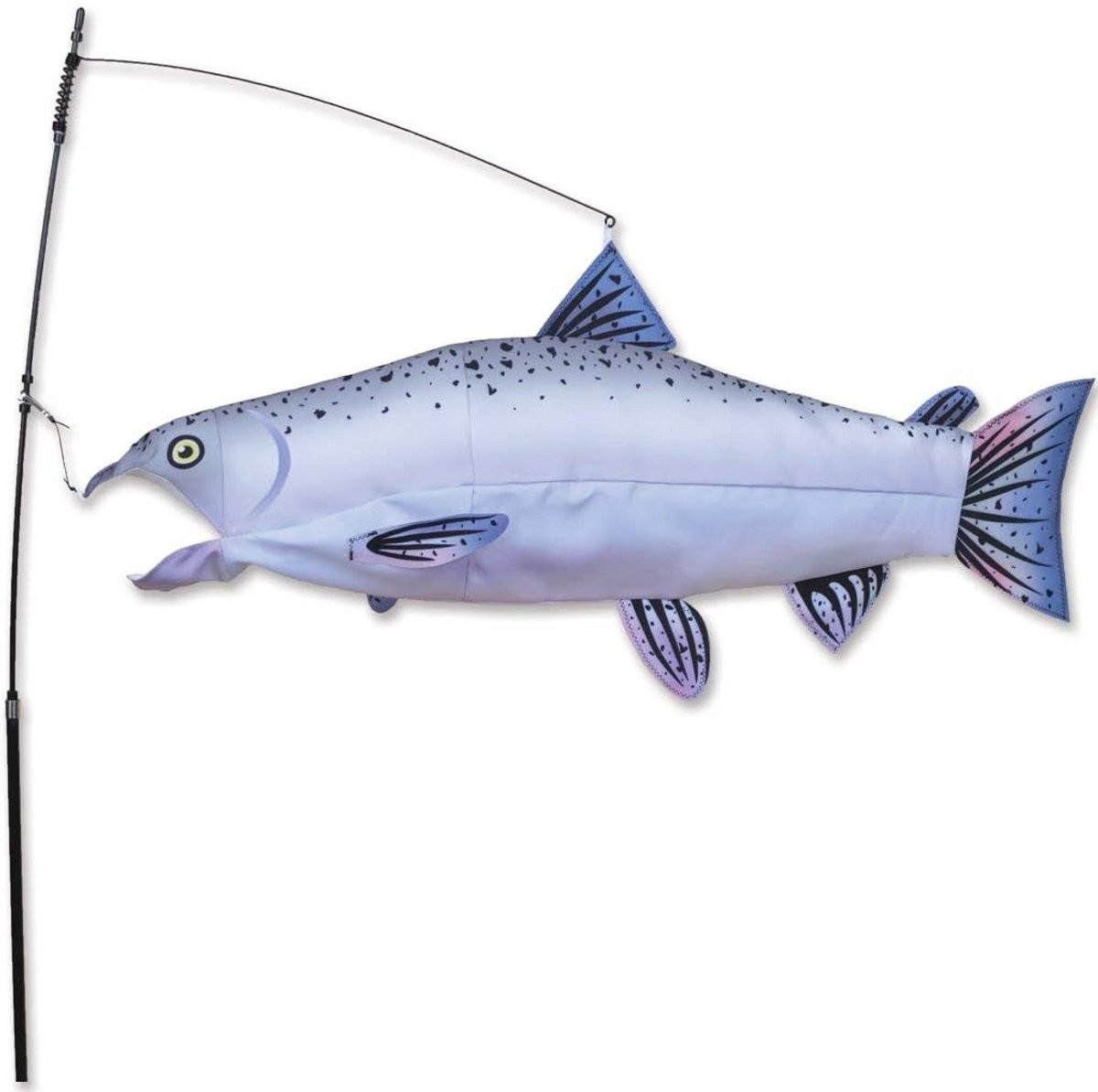 Zwemmende Vis - Windvanger Tuindecoratie - Buiten Decoratie - Dynamische Beweging - 76x37cm