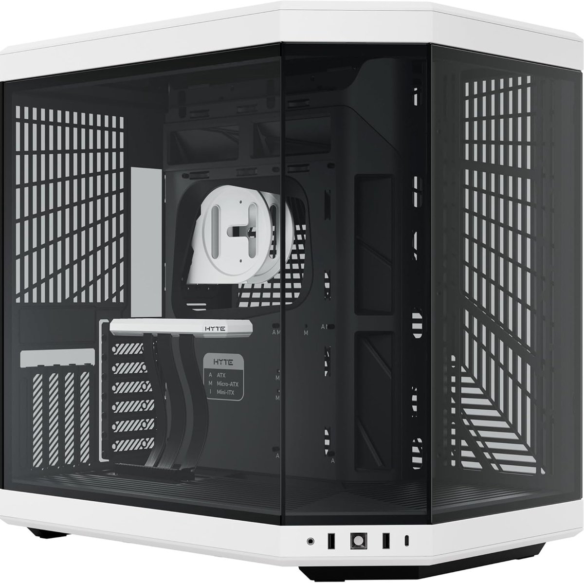 Computer Behuizing - Mid Tower Case - Gaming PC Bouwen - Ruim Interieur Ontwerp - E-ATX ATX M-ATX - Wit