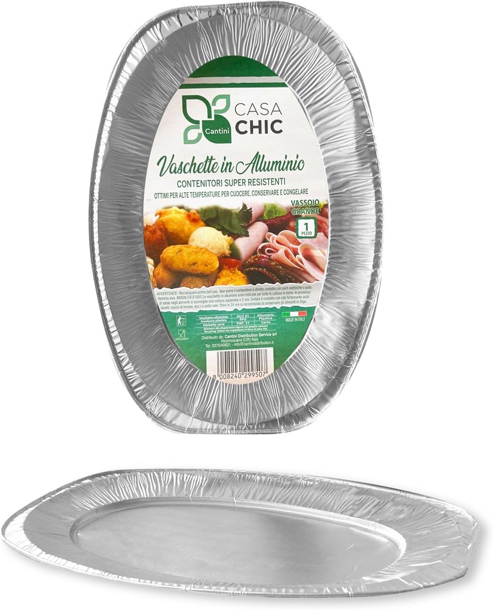 Groot Rechthoekig Aluminium Dienblad (55x36cm) - Oven- en Vriezerbestendig