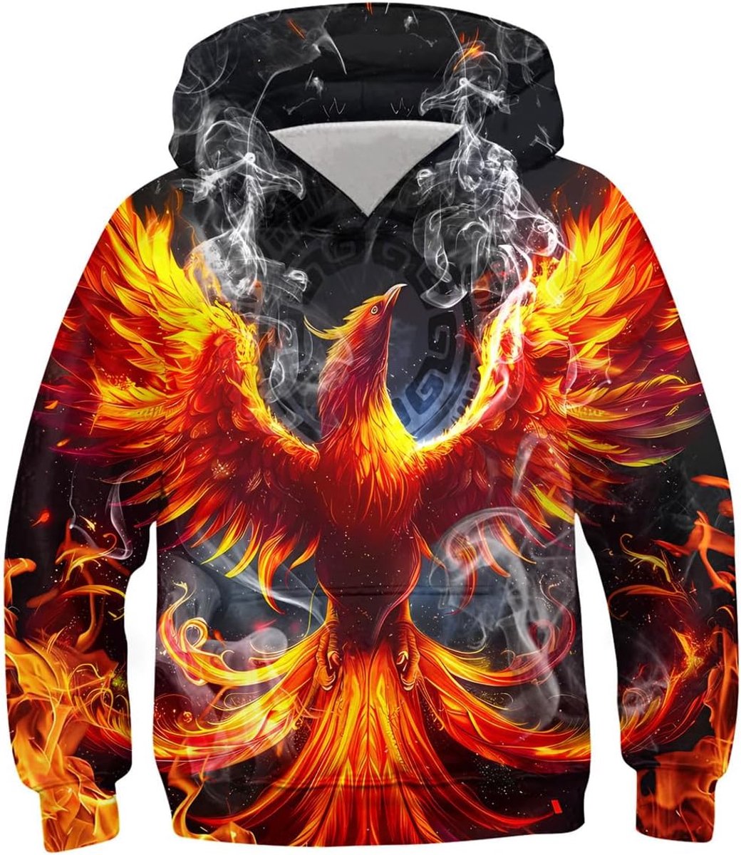 Hoodie Jongens met Capuchon en Zakken - Grappige 3D Print voor Tieners (Maat 6-16 jaar)
