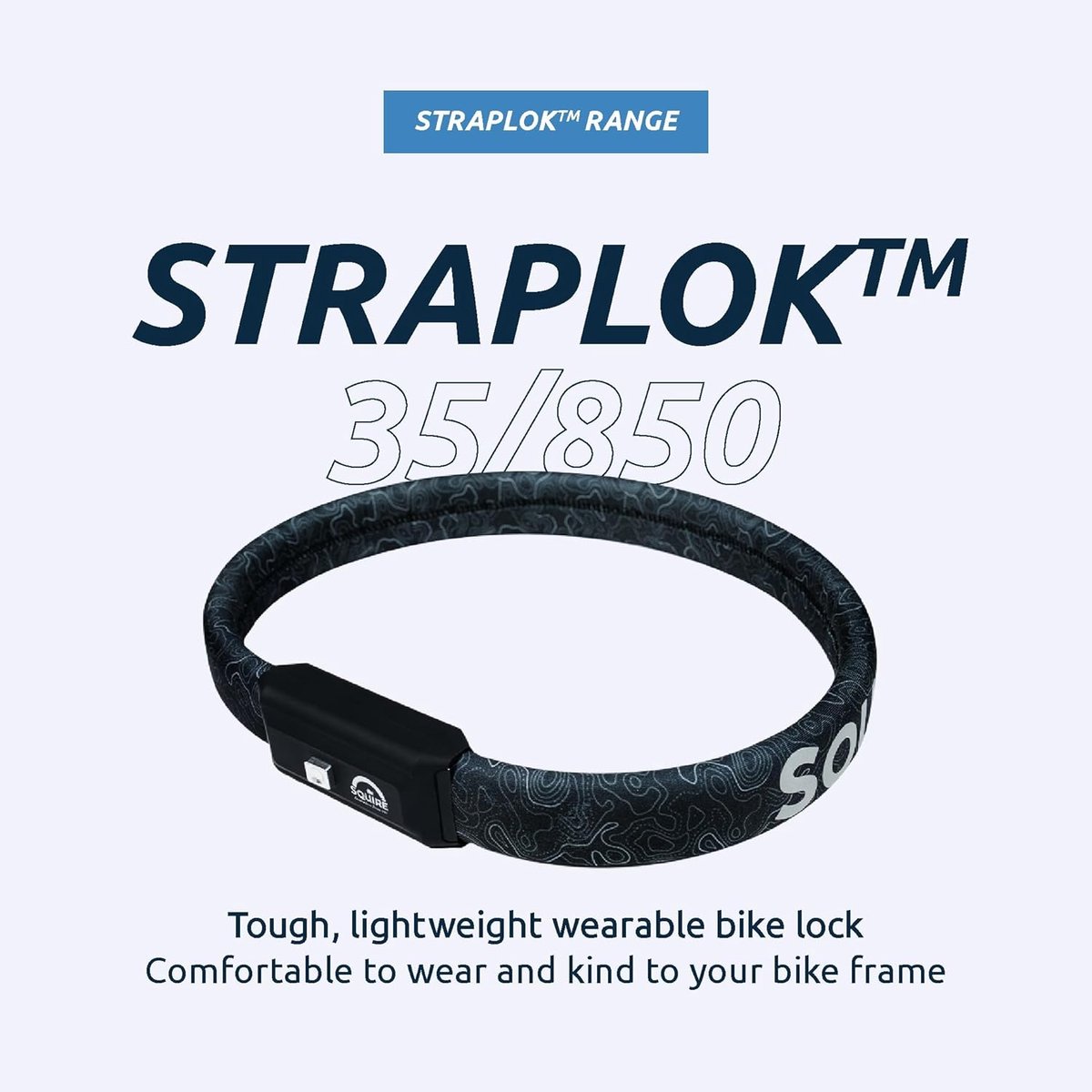 Sterk en Lichtgewicht Fietslot met Staalkernen - 85 cm - Inclusief 2 Sleutels