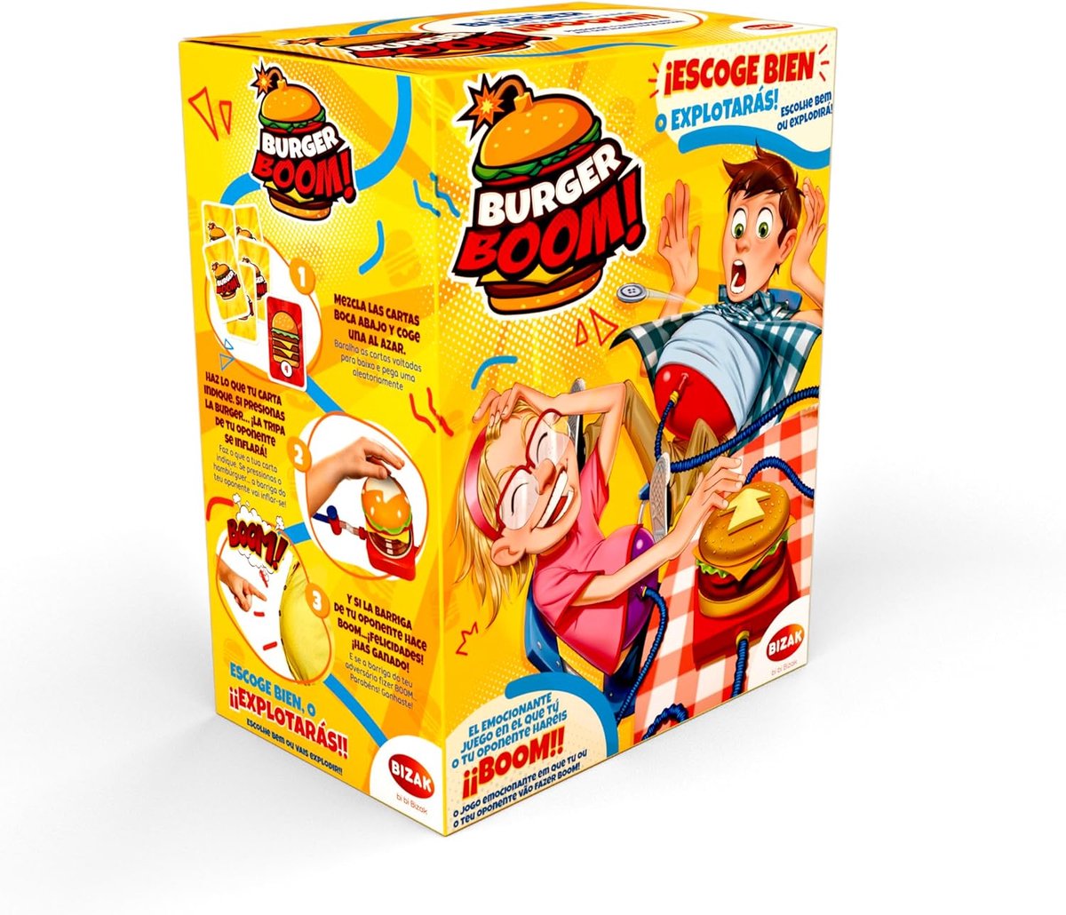 Grappig Exploderend Hamburgerspel voor het Hele Gezin - Slim Spelletje met Kaarten