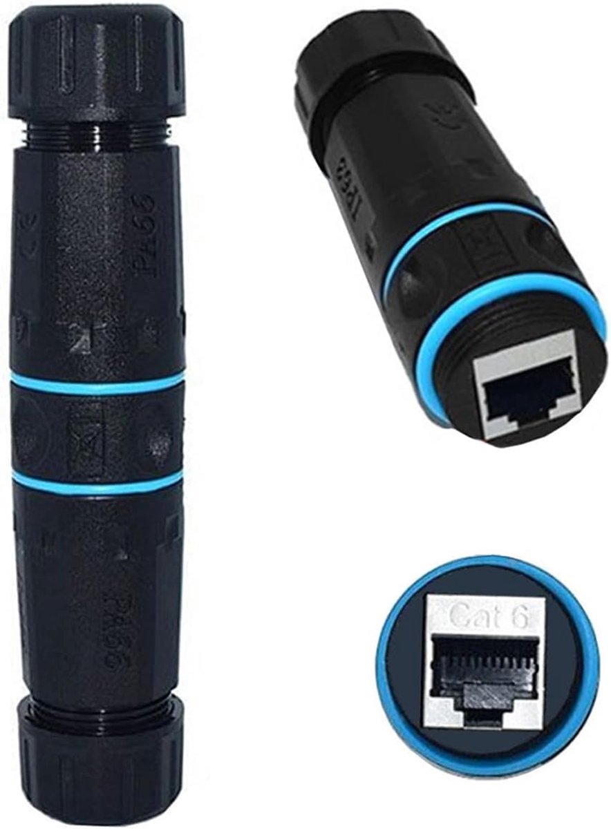 Netwerk Koppeling - RJ45 Verlenging - Waterdichte Verbinding - IP68 Bescherming - M20 Schroefdraad