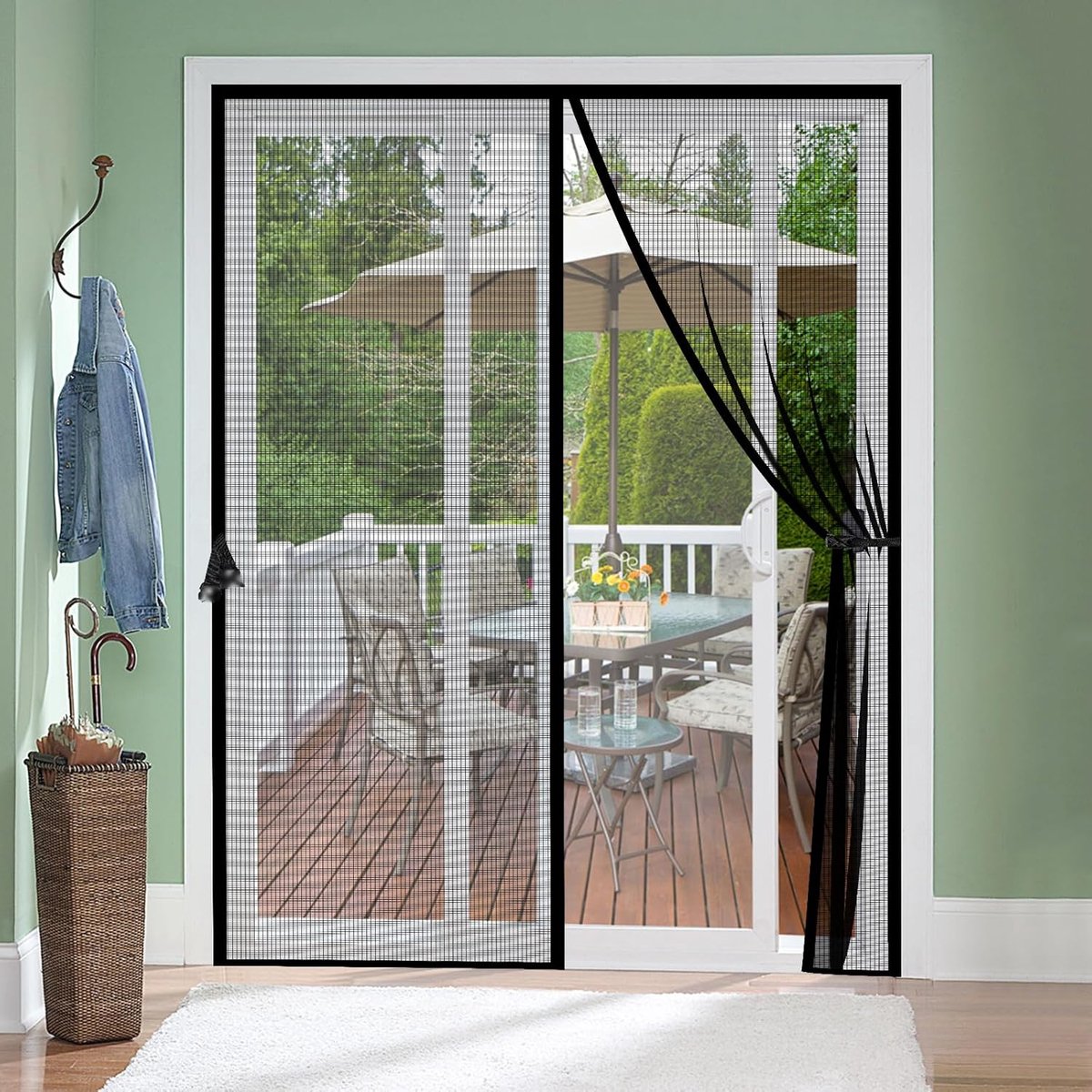 Magnetische Hordeur Glasvezel - Universeel Binnendeur & Openslaande Deur