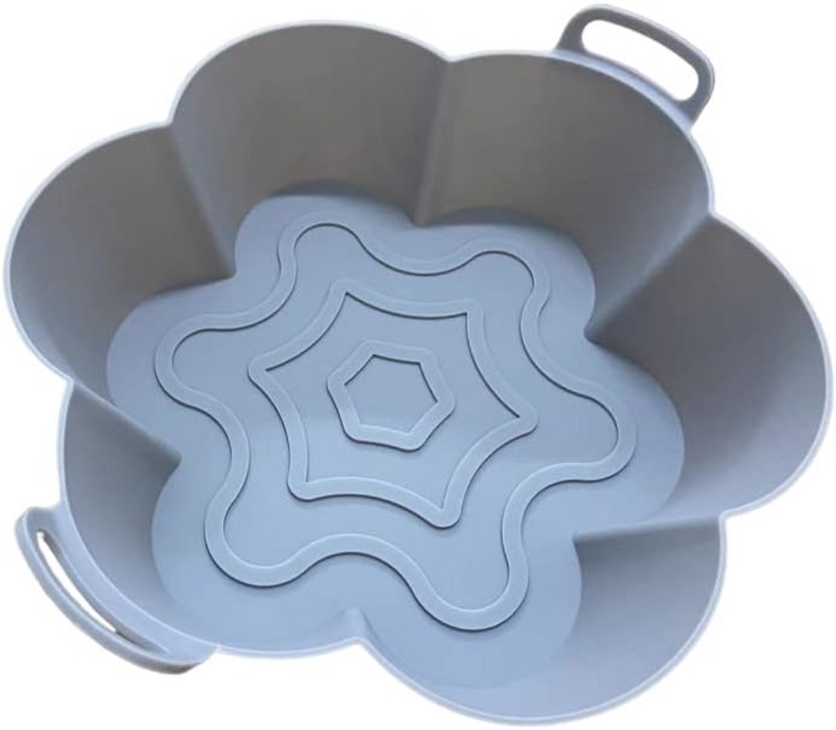 Ronde Siliconen Airfryer Pot - Herbruikbare Bakvorm voor Oven, Magnetron en Airfryer