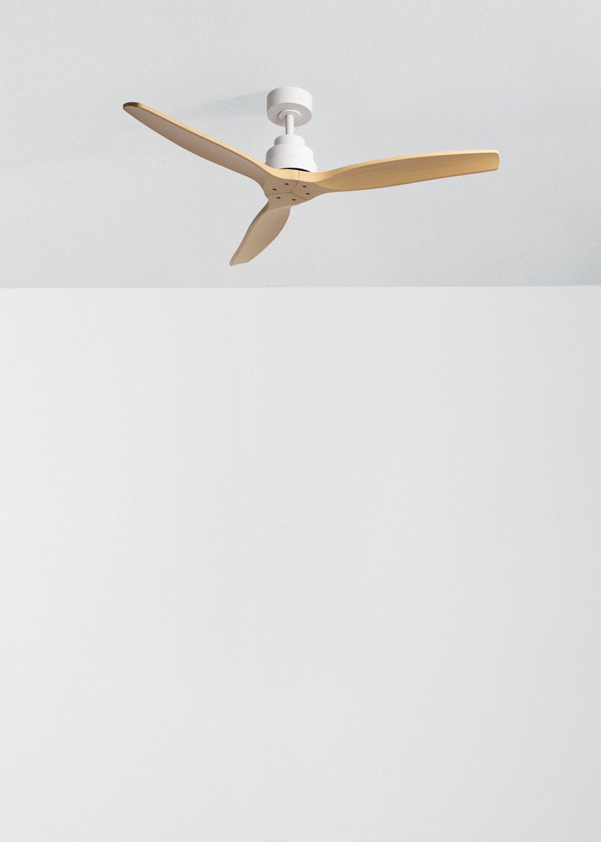 CREATE - Stille plafondventilator van 40 W met technische ABS-bladen, verkrijgbaar in verschillende maten - M - Geen licht - Afstandsbediening - WIND STYLANCE – foto 6