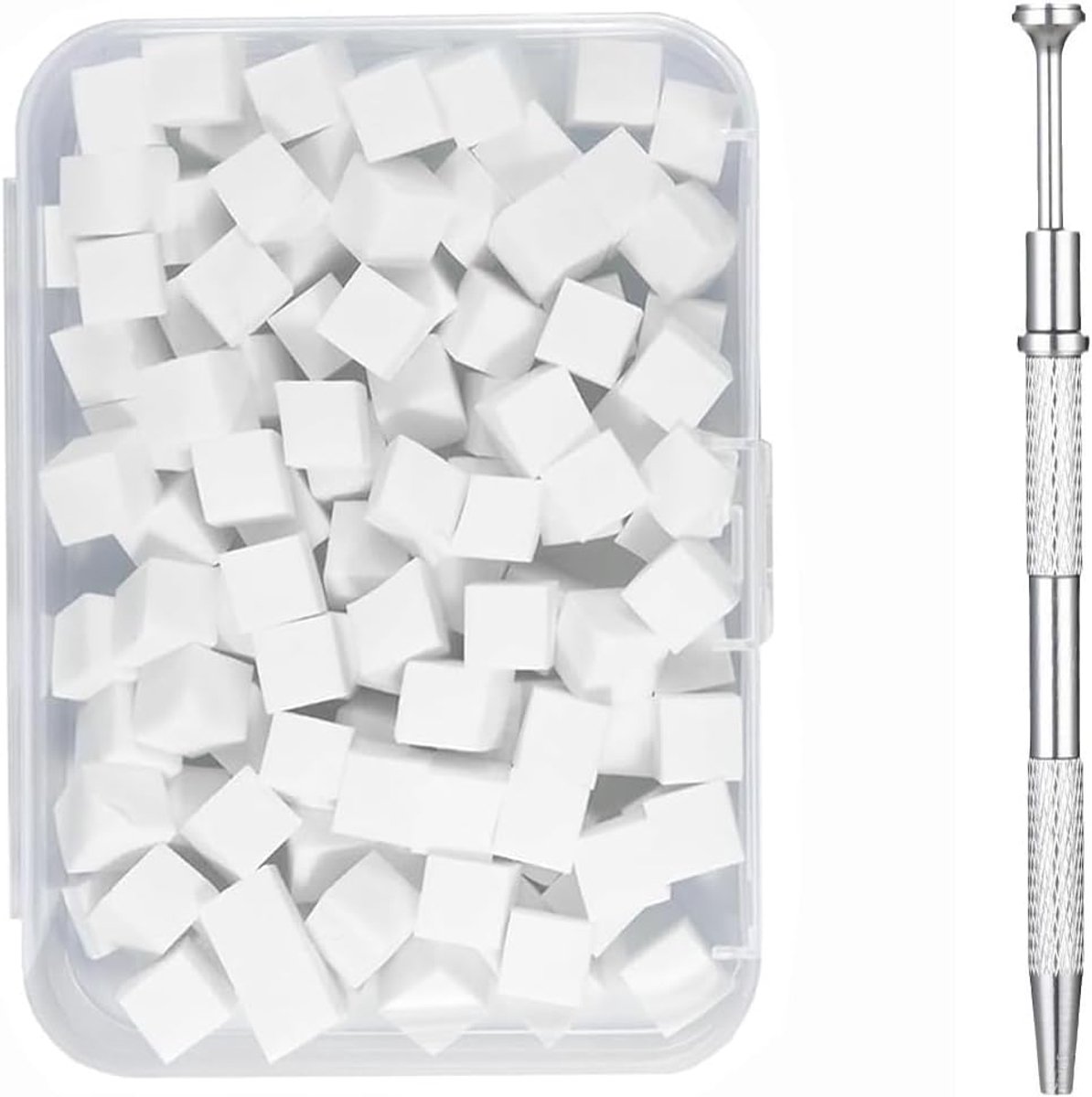 100x Nagelkunst Sponge Set voor Dip & Gradient Effecten met Metalen Clip Applicator