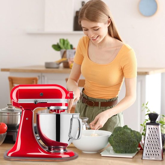Verrijdbare Onderplaat voor Keukenmachine 4,5-5 Qt - Bamboe Schuifplaat van Nifty Solutions. — afbeelding 3
