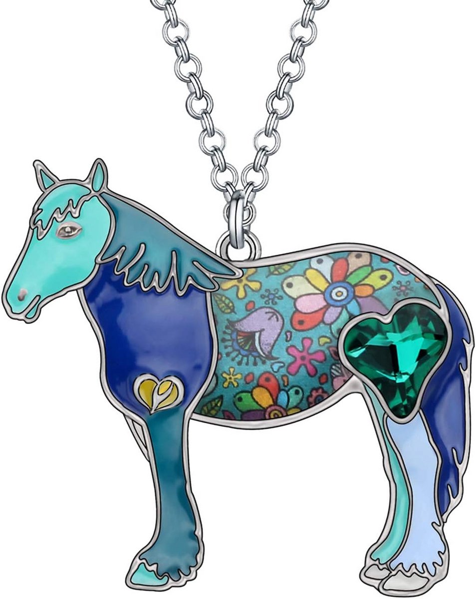 Hanger Ketting Paard - Leuke Dieren Sieraden voor Dames en Meisjes